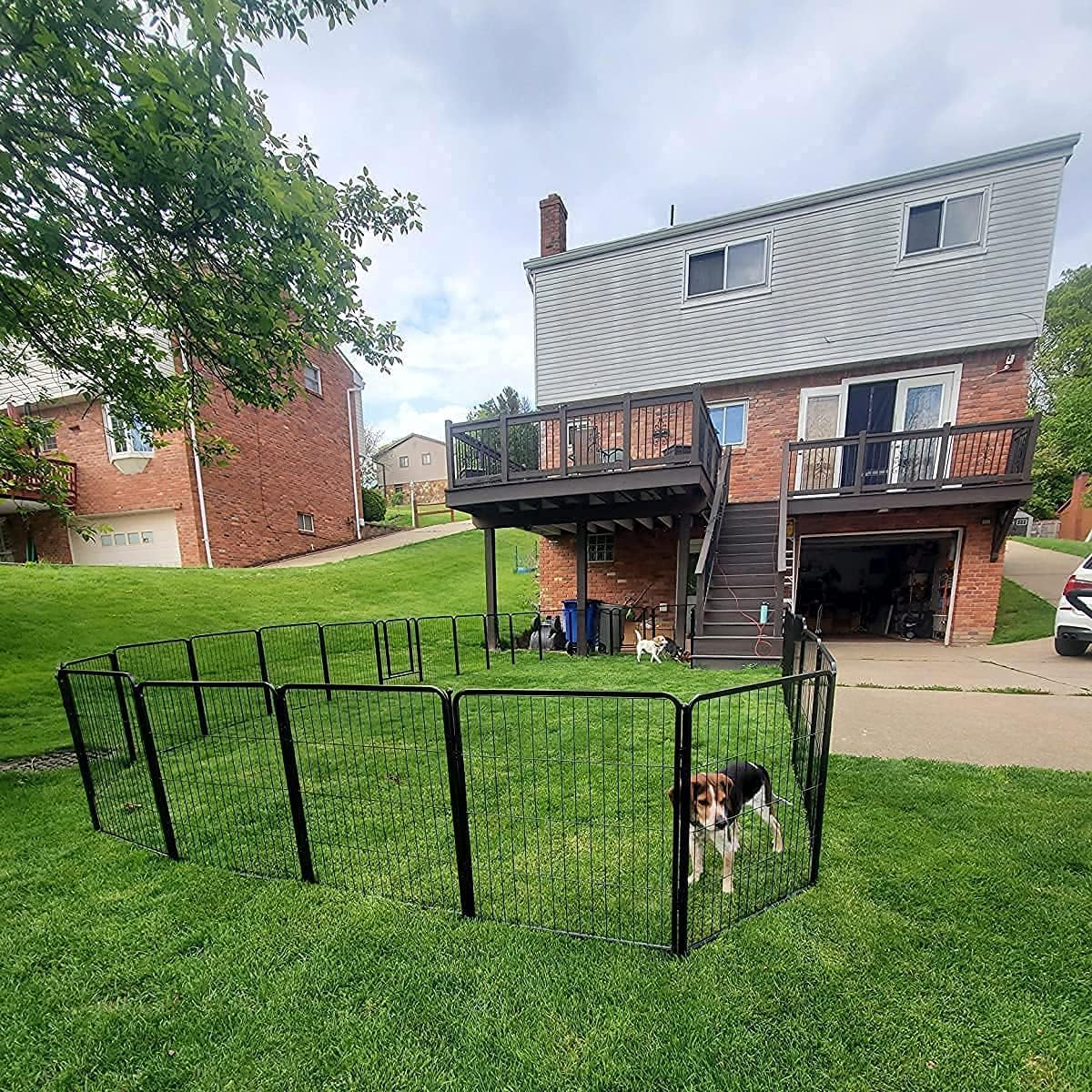 8/16/24/32 Panels Dog Playpen with Doors K1398