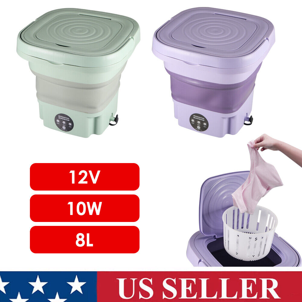 Portable Washer with Drying, 8L Mini Machine D461