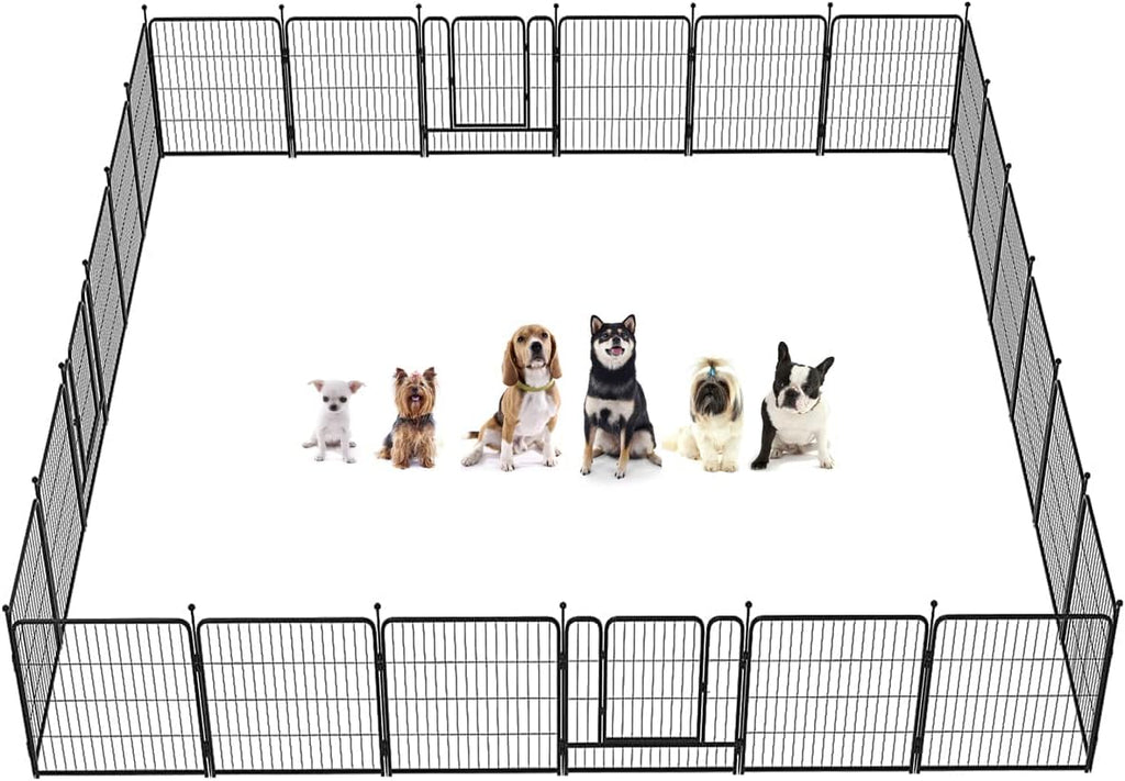 8/16/24/32 Panels Dog Playpen with Doors K1398