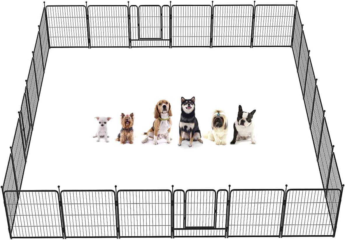 8/16/24/32 Panels Dog Playpen with Doors K1398