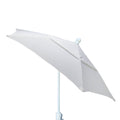 7.5& Terrace Tilt Umbrella 6 Rib Crank with Dyed Acrylic Canopy Natural White J3192