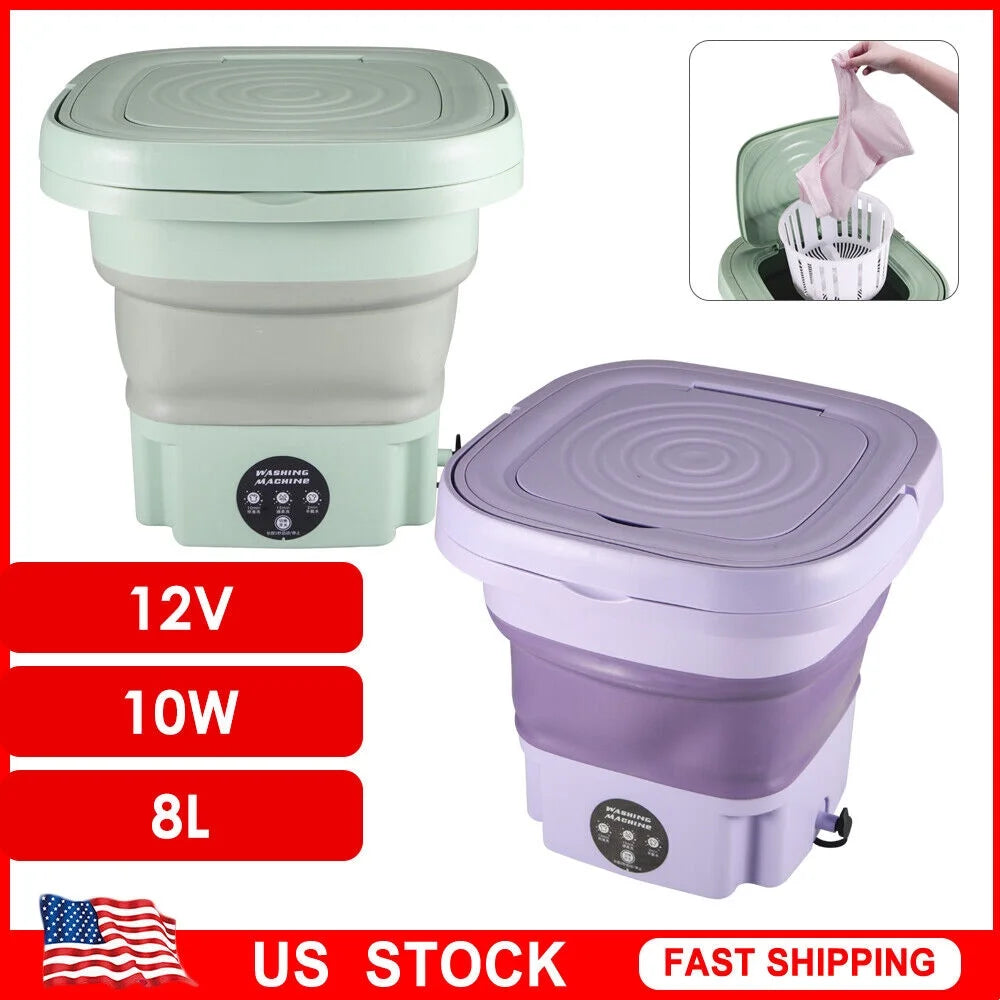 Portable Washer with Drying, 8L Mini Machine D461