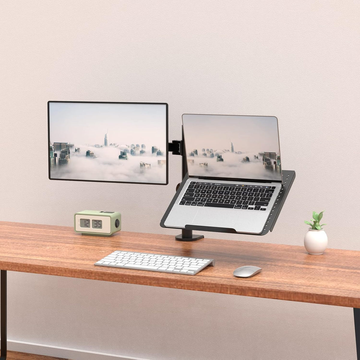 Black Desk Mount for Laptop and Monitor, Pack of 2 L530024
