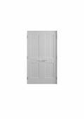 48 in. x 80 in. Solid Core Primed Double Prehung French Door L60138
