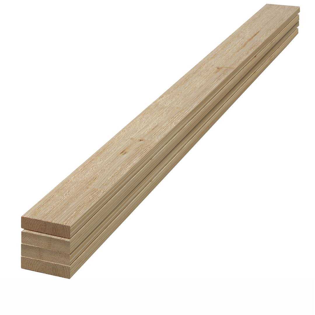 1 in. x 4 in. x 8 ft. Barn Wood Pine Trim Board A548