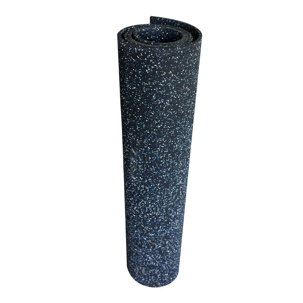 Blue Dot Recycled Rubber Flooring Rolls 156 x 48 x 0.19 in. N95792