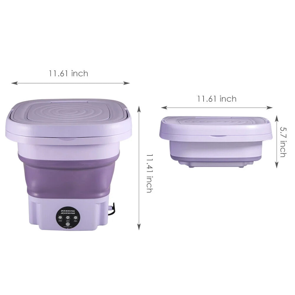 Portable Washer with Drying, 8L Mini Machine D461