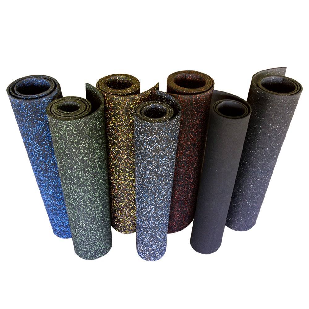 Blue Dot Recycled Rubber Flooring Rolls 156 x 48 x 0.19 in. N95792