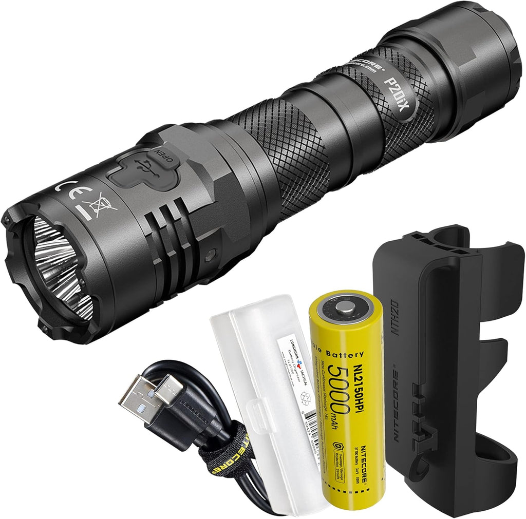 4000 Lumen USB-C Rechargeable Tactical Flashlight Y3957