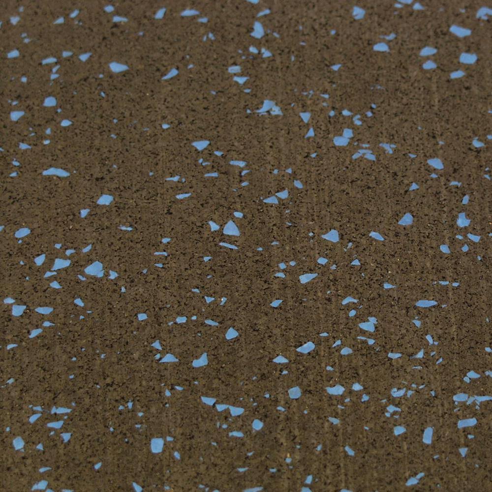 Blue Dot Recycled Rubber Flooring Rolls 156 x 48 x 0.19 in. N95792